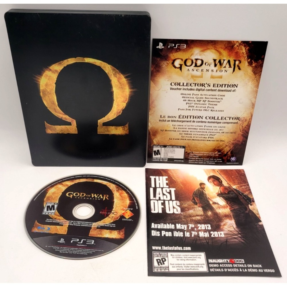 God of War Ascension PS3 Collector's Edition Steelbook Sony PlayStation 3 CIB